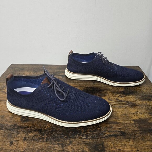 Cole Haan Original Grand Stitchlite Oxford Shoe Mens 10M C27960 Blue Oxford main image 6